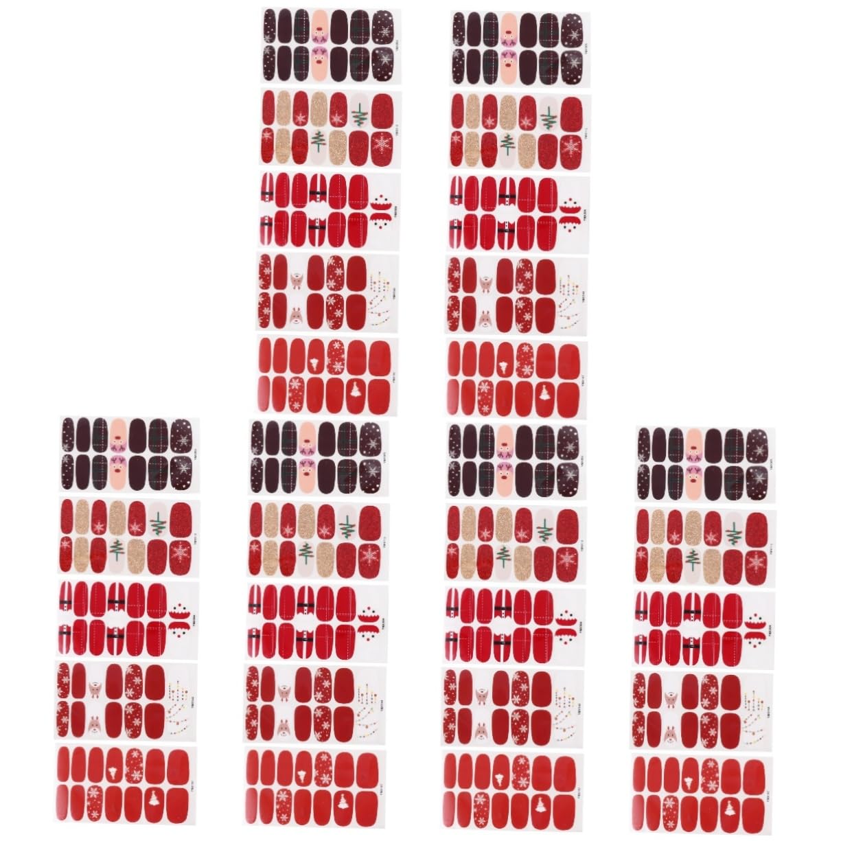 LALAFINA 30fogli Adesivi Per Unghie Natalizi Decalcomanie Per Manicure Festivi Per e Celebrazioni