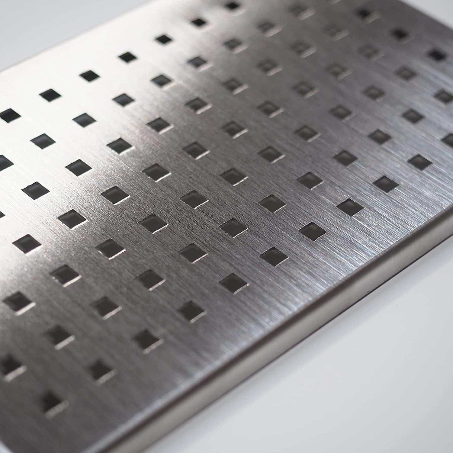 WITEN&NOCK Stainless Steel Cover for SMC Shower Tray Drain Grille 120 x 200 mm