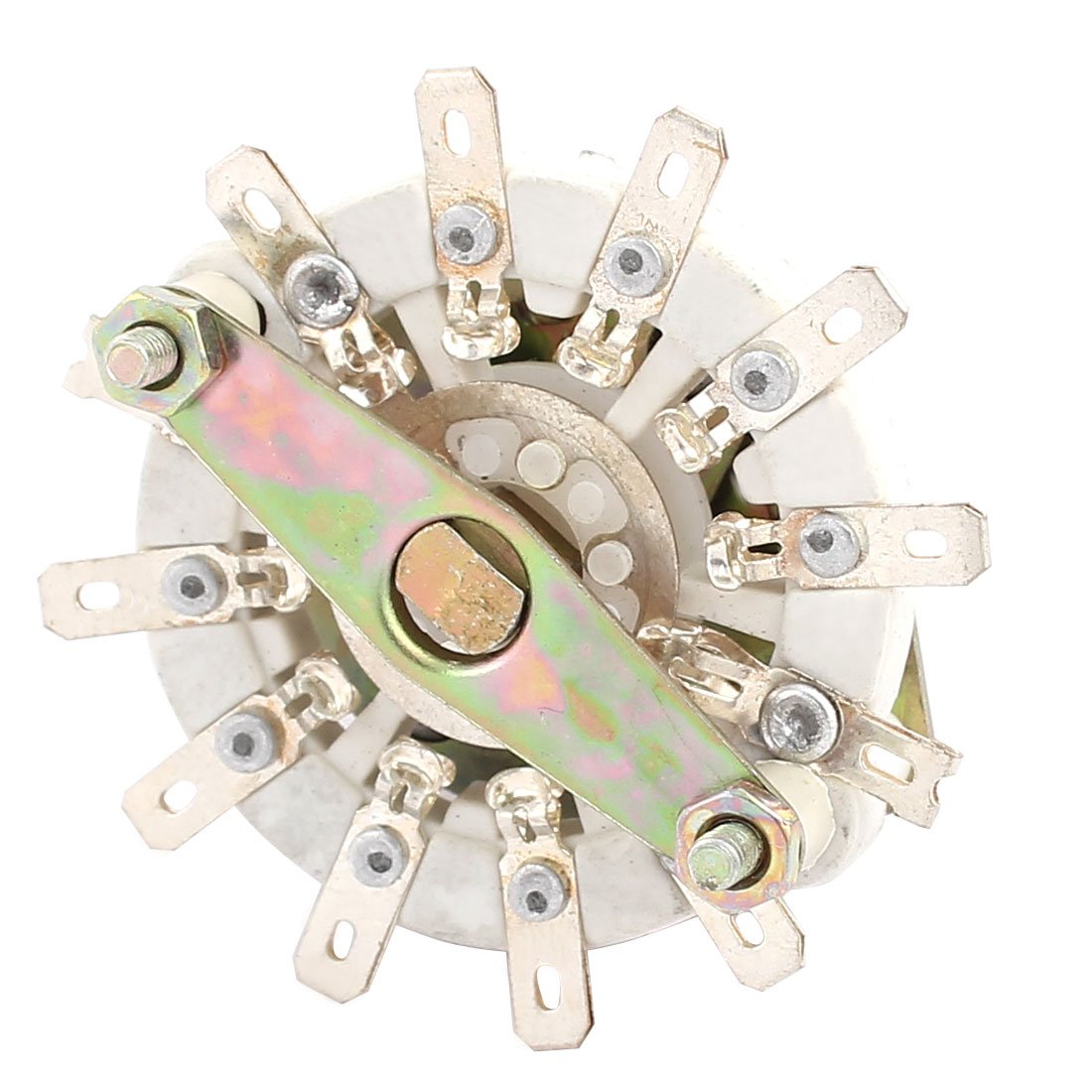 Aexit KCZ2*5 2 Pole 5 Position 6mm Dia Shaft 12 Terminal Band Channael Rotary Switch (dbd74f60f65b7db48e176b1002c98c84)