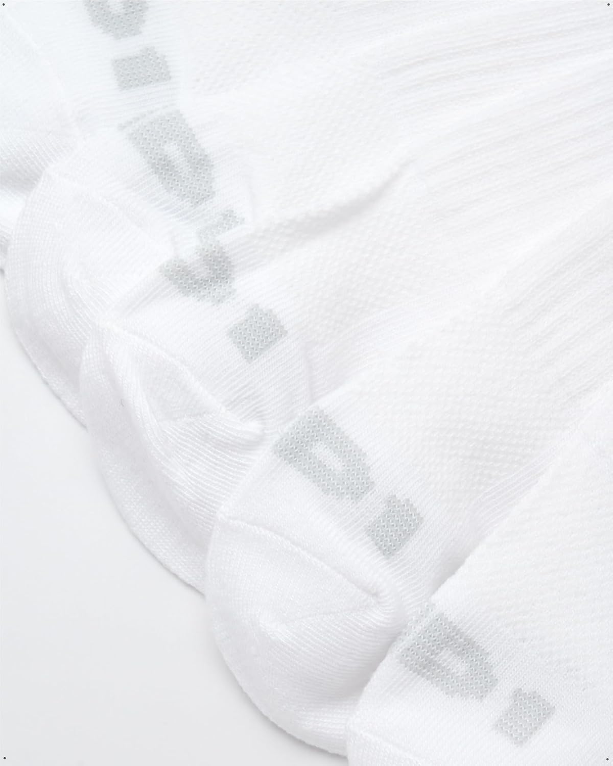 AND1 Mens Crew Socks - 12 Pack Lightweight Athletic Stretch Crew Length Running Socks with Arch Compression (Sizes: 6-12.5)
