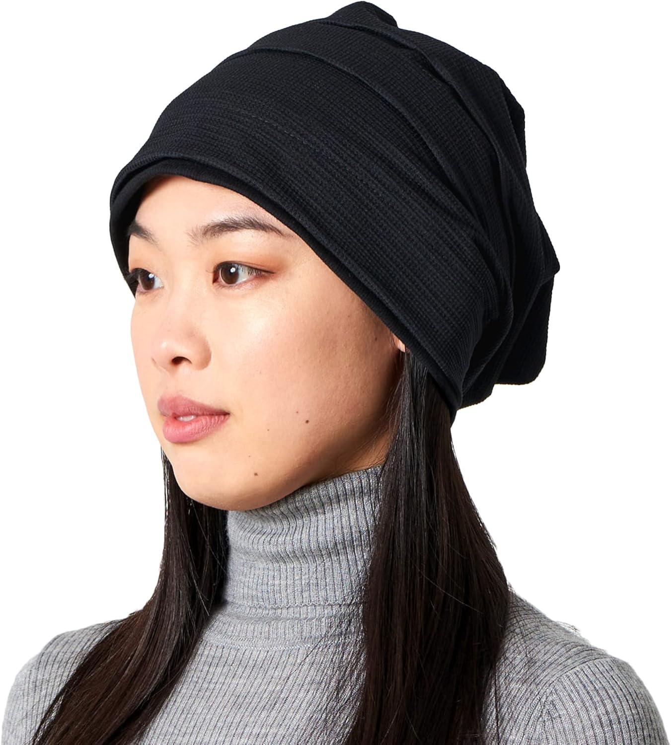 CHARM Mens Womens Slouchy Beanie Cotton - Hipster Beanie Boho Hat Korean Style Waffle Line