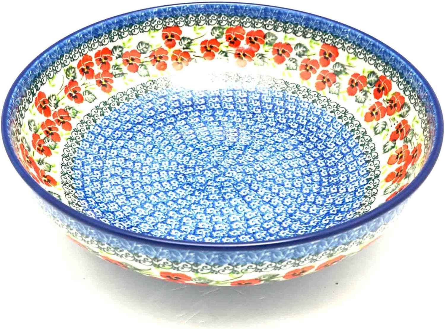 Polish Pottery Bowl - Contemporary - Large (11") - Maraschino
