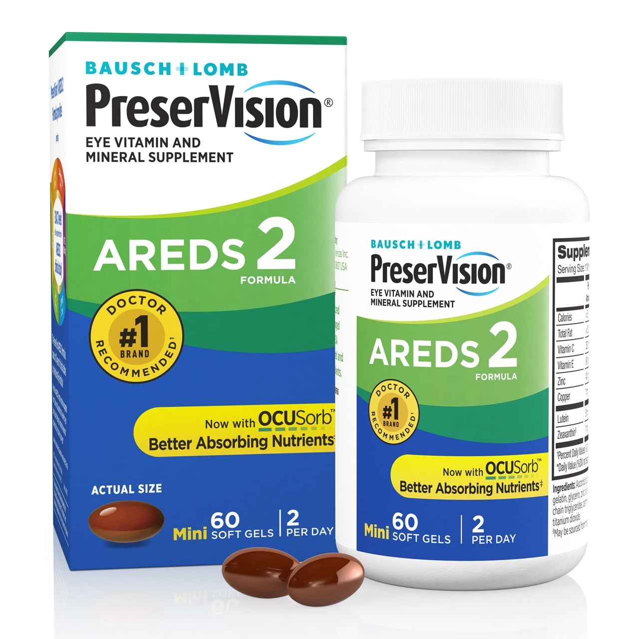 PreserVision Eye Vitamin and Mineral Supplement, Areds 2 Formula, 60 Count PreserVision Eye Vitamin and Mineral Supplement, Areds 2 Formula, 60 Count