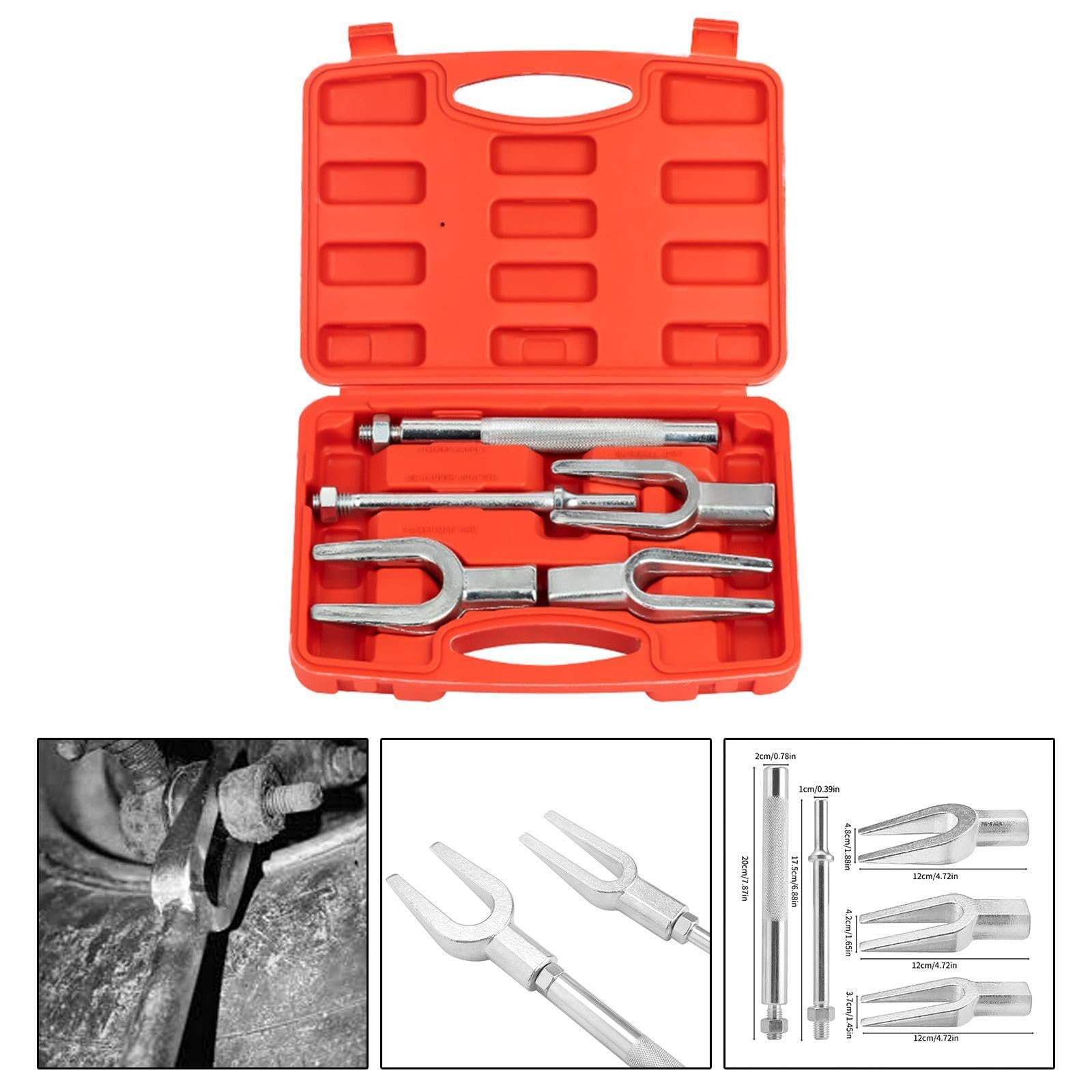 Zestaw 5 widelców do ogórków, drążek kierowniczy Reval, wytrzymały, lekki samochód ciężarowy, 1-1/8", 15/16", 11/16" z separatorem sworzni kulowych do furgonetki dostawczej