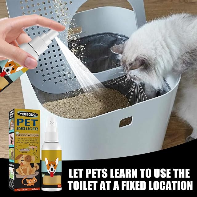 Foto 6 de 8 de MISUVRSE Inductor de spray de entrenamiento de inodoro para perros Go Here Potty Pet Excretion Training Spray…