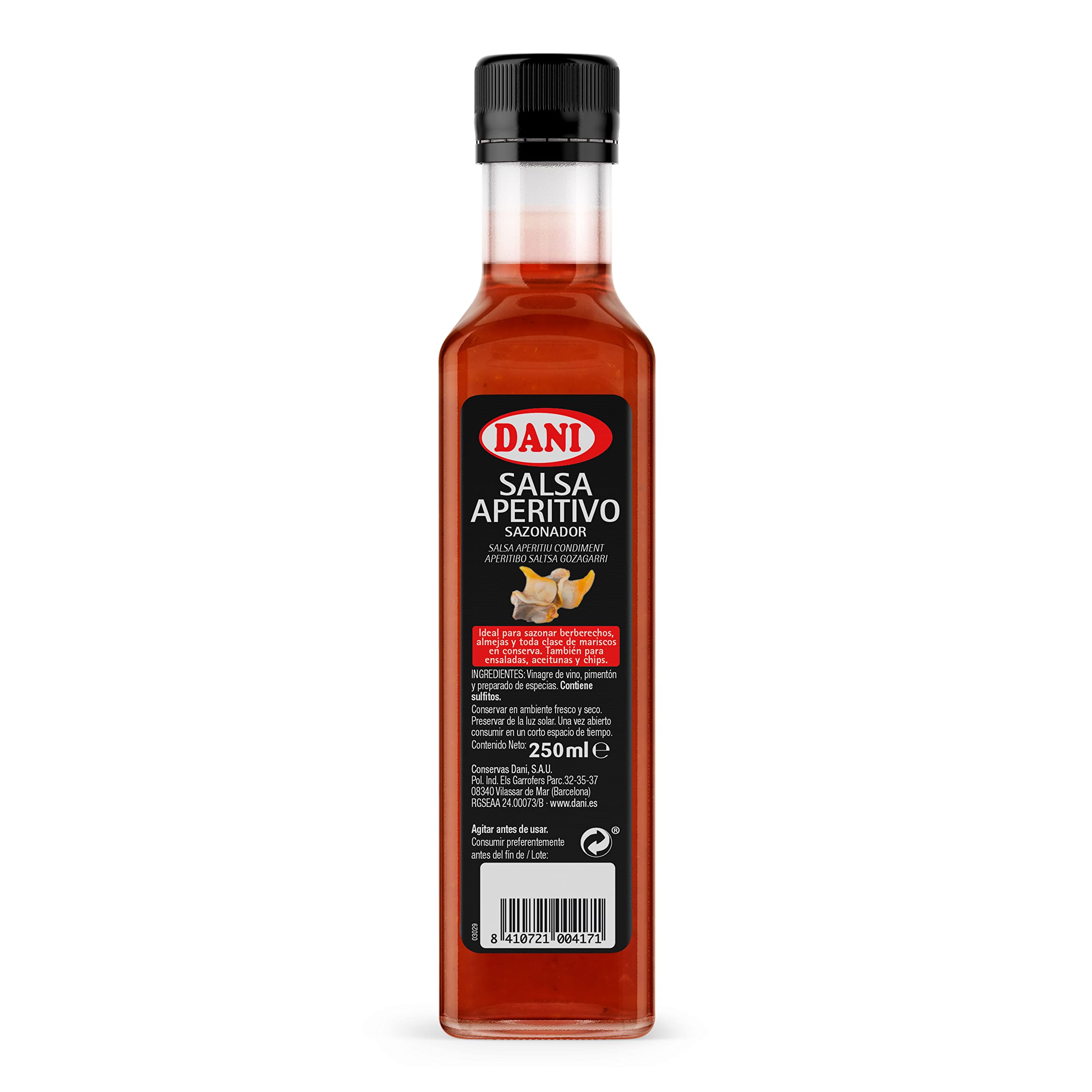 Dani Salsa para Aperitivo, 6 Botellines de 250 Mililitros