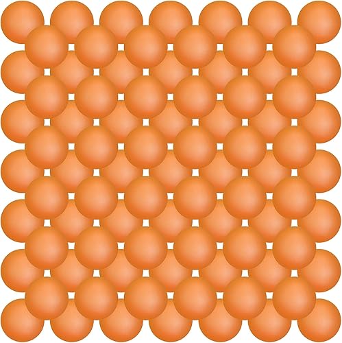 Vista 8 de Hanaive Paquete de 100 pelotas de tenis de mesa multicolor de 1.575 pulgadas, bolas de plástico lavables a granel, juego pequeño para juegos de Negro