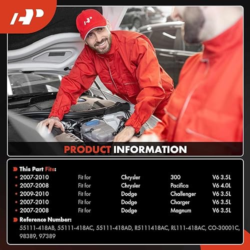 Miniatura 2 de A-Premium Compresor de A/C con embrague compatible con Chrysler 300 2007-2010, Dodge Charger Challenger 2009-2010, Magnum 2007-2008, 3.5L 4.0L