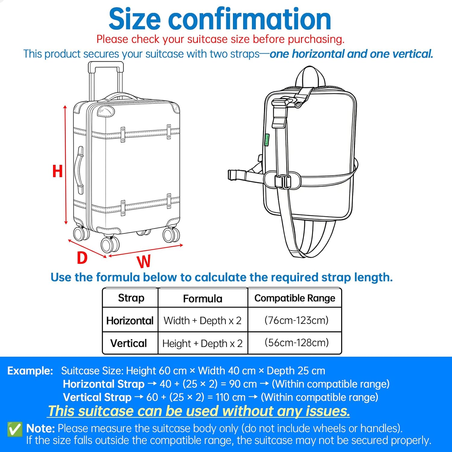 Luggage Backpack Conversion System for 16-22 inch Hardcase Suitcase- Foldable Design, 6-Layers Backrest, Lockable Buckles