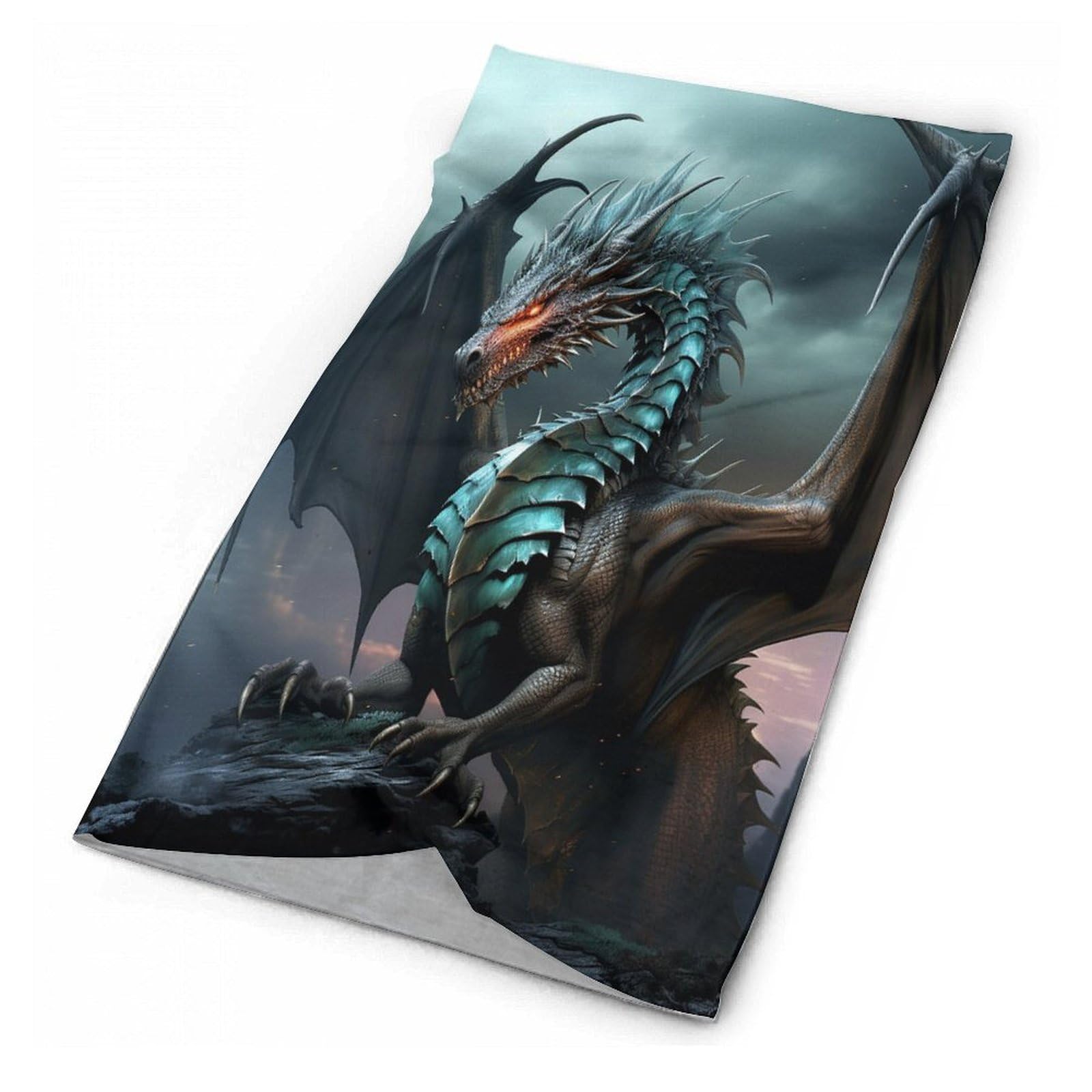 Erksouka Unisex Cool Dragon Seamless Multifunctional Magic Headscarf, Cycling Mask Warm And Versatile Face Scarf Neck Cover Windproof Neck Scarf
