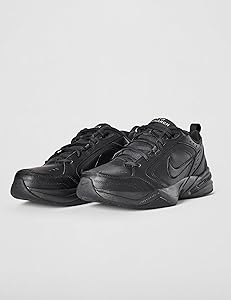 Nike Men's Air Monarch IV Cross Trainer, Black/Black, 6 X Nike Men's Air Monarch IV Cross Trainer, Black/Black, 6 X