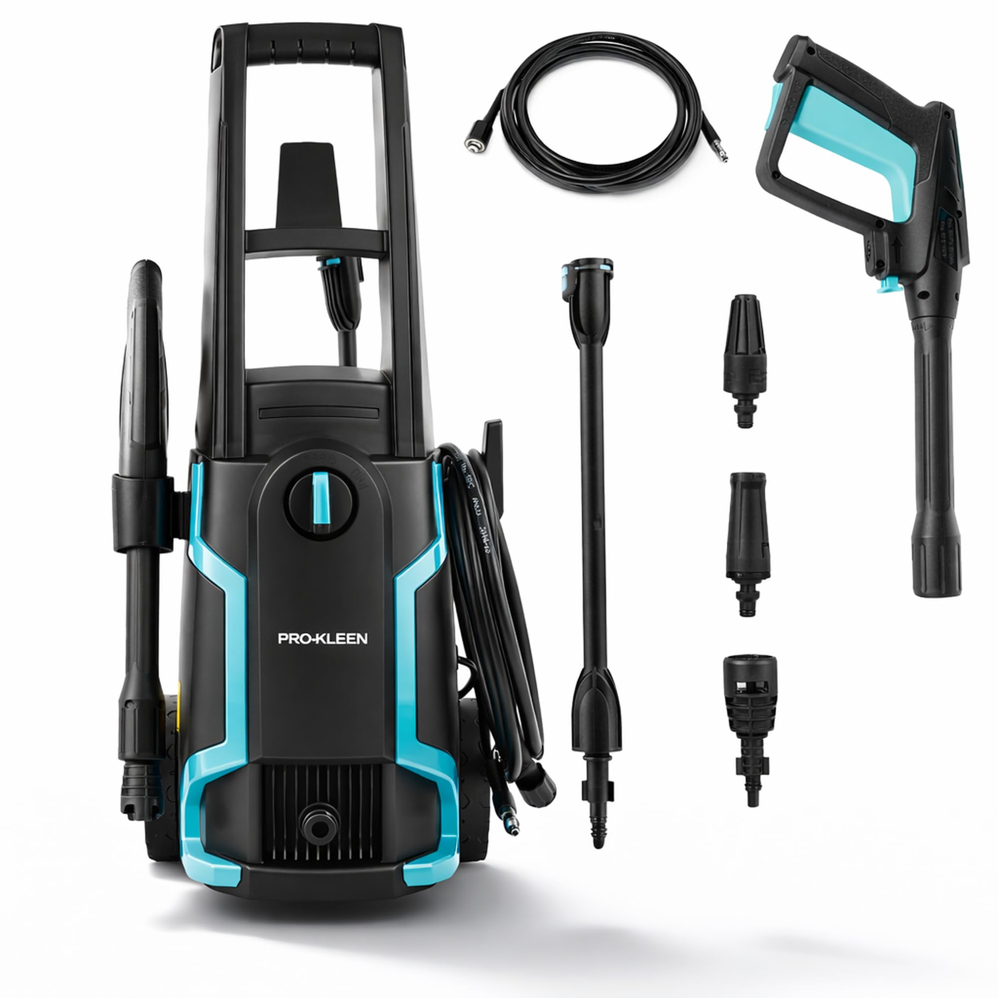 Pro-Kleen Pressure Washer Jet Wash Power Electric High Performance Cleaner For Patio and Car 1600W - Portable Washers For Cleaning Drives, Walls, Vehicles, Garden Furniture
