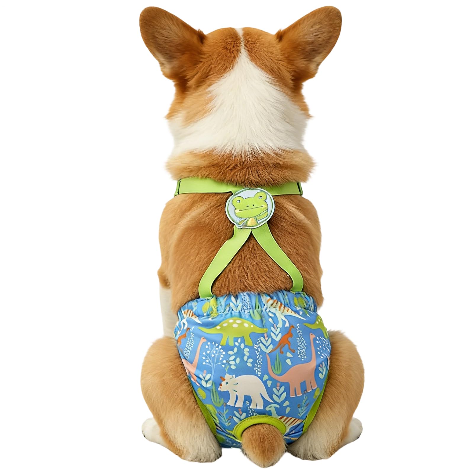 Dog Wraps,Washable Panties with Suspender,Reusable Puppy Diaper - for Indoor Outdoor Travel Car Crate Kennel Yard Park Beach Camping Home Apartment