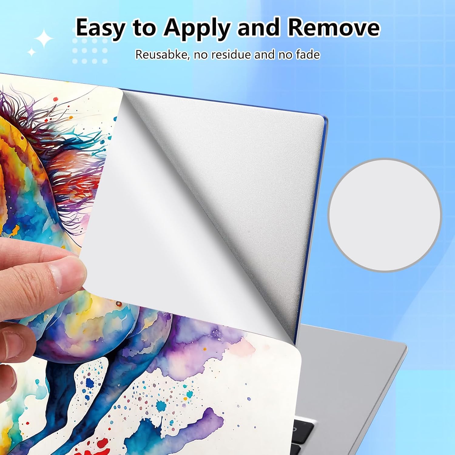 Universal Laptop Skin Sticker Decal for 11.6”12" 13" 13.3" 14" 15" 15.4" 15.6" Reusable Waterproof Scratch-Scratch Resistant Protective Vinyl Laptop Notebook Skin Stickers - Colorful Horse image 5