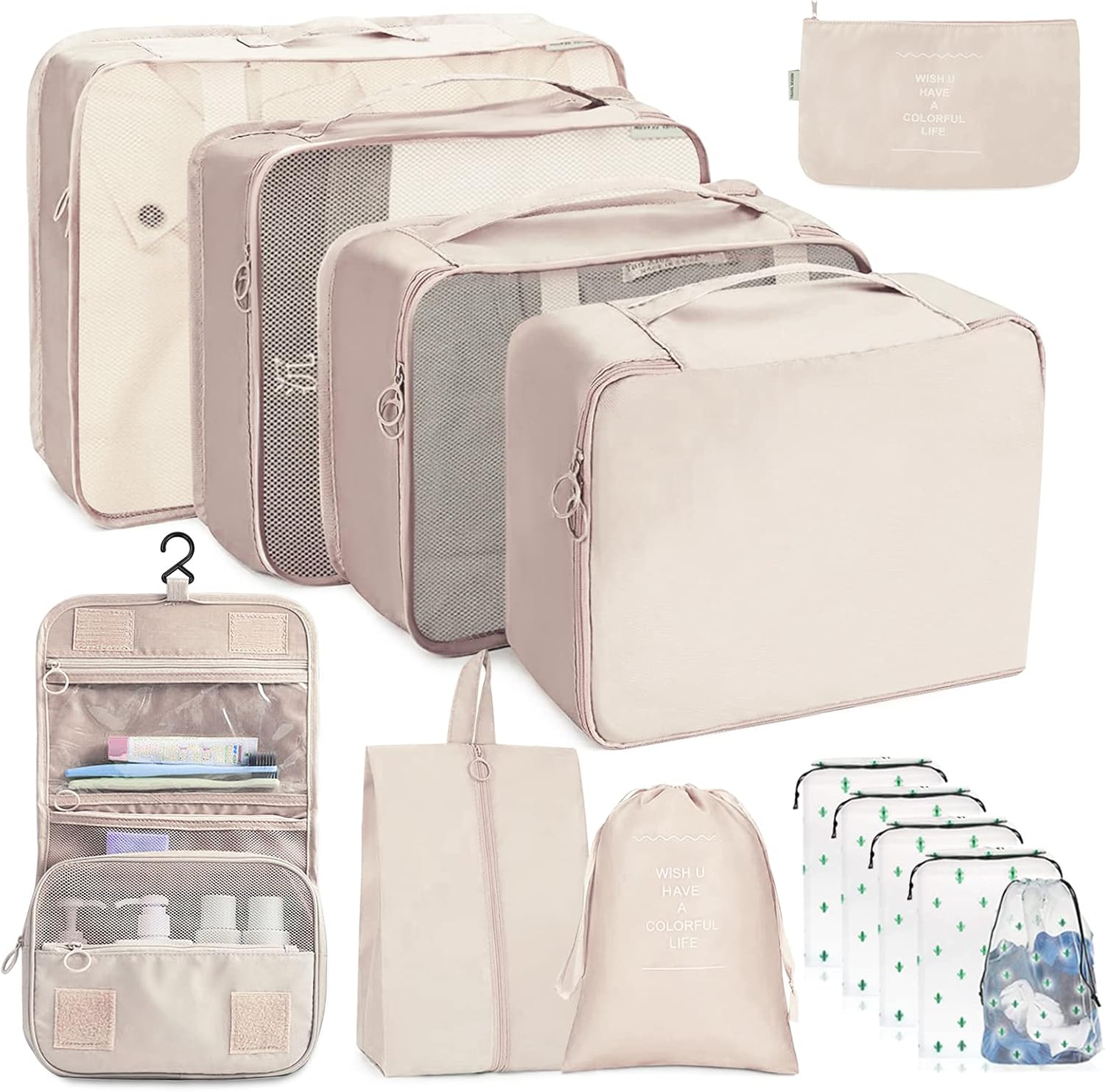 Packing Cubes for Travel, 13pcs Travel Organiser Set Including Travel