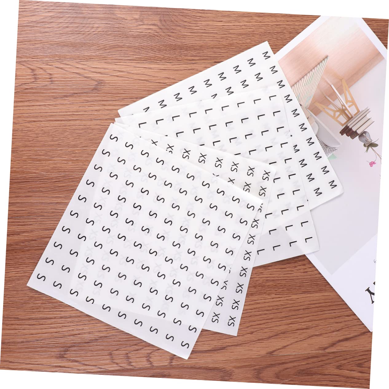 TEHAUX 3000pezzi Etichetta Per Taglia Abbigliamento Adesivi Rotondi Scritta Bianca Su Fondo Nero Xs s Perfetti Per Vestiti Scarpe e Cappelli