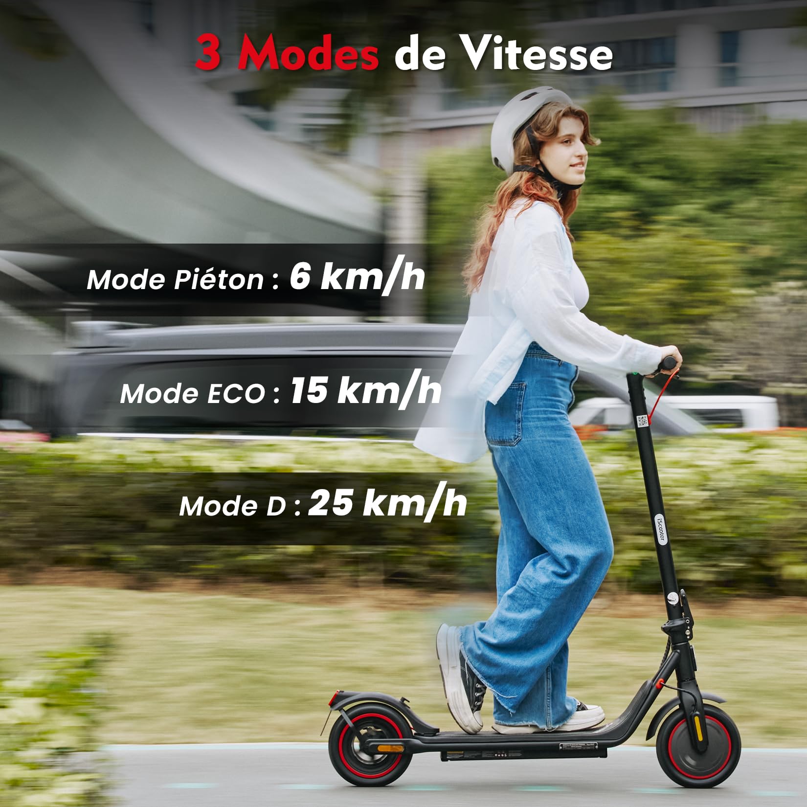 iScooter i8M Trottinette Électrique Pliable pour Adulte | Moteur 450W (Pic 500W) | Batterie 36V Haute Capacité | Autonomie 25km | Idéale pour Commute Urbaine & Trajets Quotidiens | APP