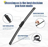 Vista 13 de Limpiaparabrisas de 24" + 20" con juegos de escobillas limpiaparabrisas traseras de 15", repuesto automotriz para Land Rover Range Rover 2017-2023