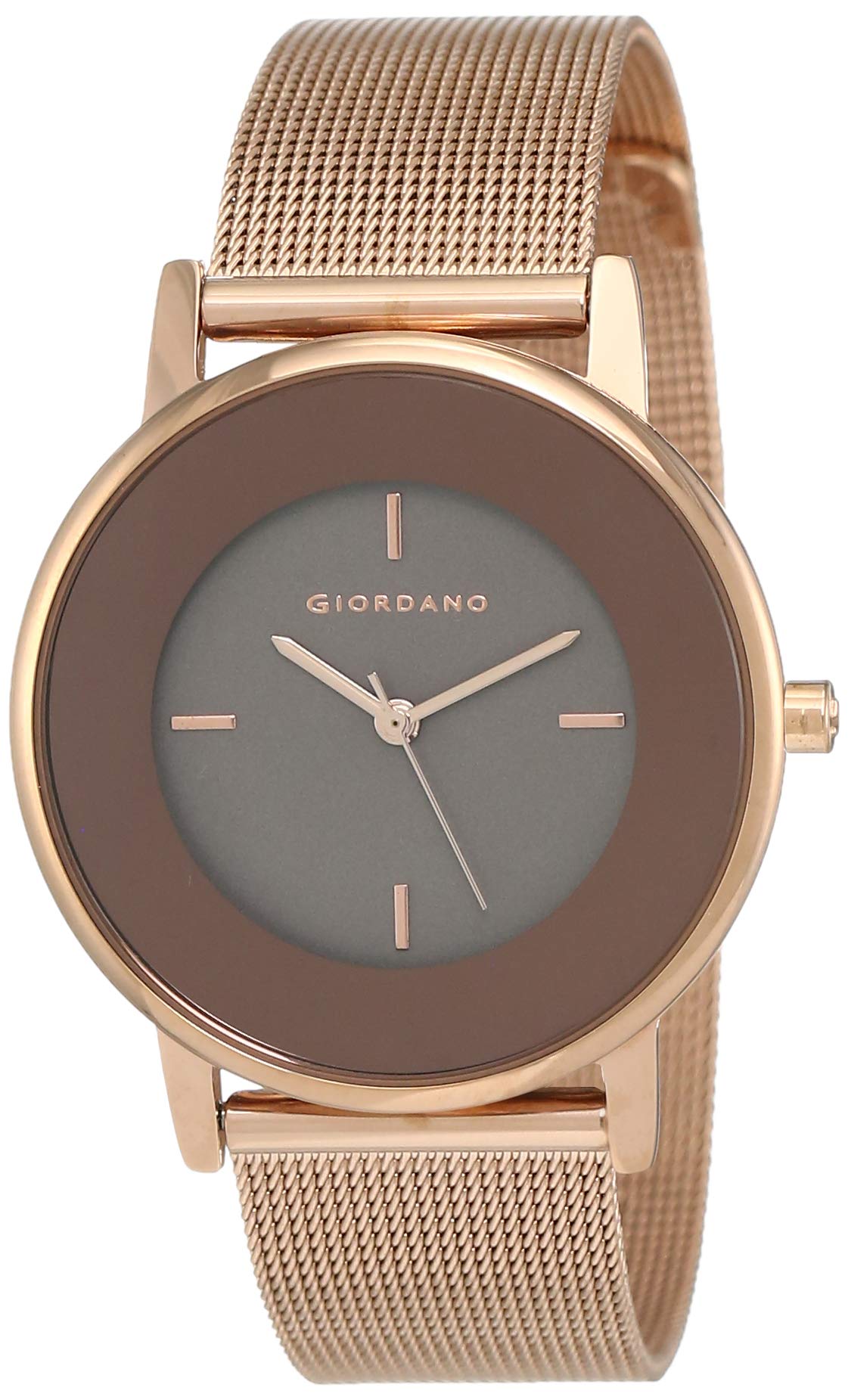 Giordano Analog Watch for Women with Stylish Mesh Band Water Resistant Fashion Watch|3 Hands Mechanism Wrist Watch for Ladies to Compliment Your Look/Ideal Gift for Female - A2052 (B01NBH4J7C) Amazon Price History, Amazon Price Tracker