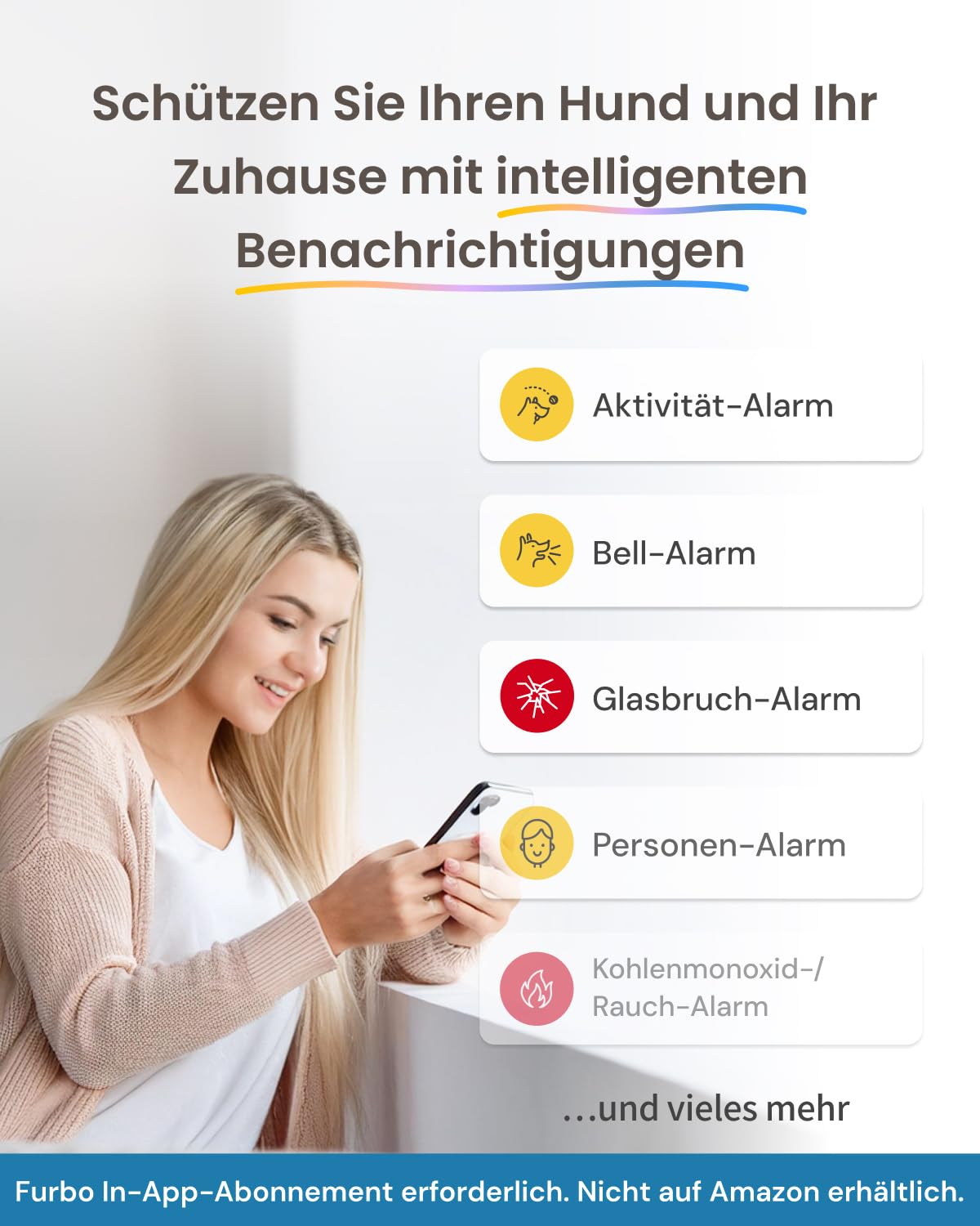Furbo 360° Hundekamera [ABO ABSCHLUSS ERFORDERLICH] – Smarte Haustierkamera mit Leckerliwurf, 1080p Full HD, 2-Wege-Audio & Farbnachtsicht (3 Monate Mindeslaufzeit)