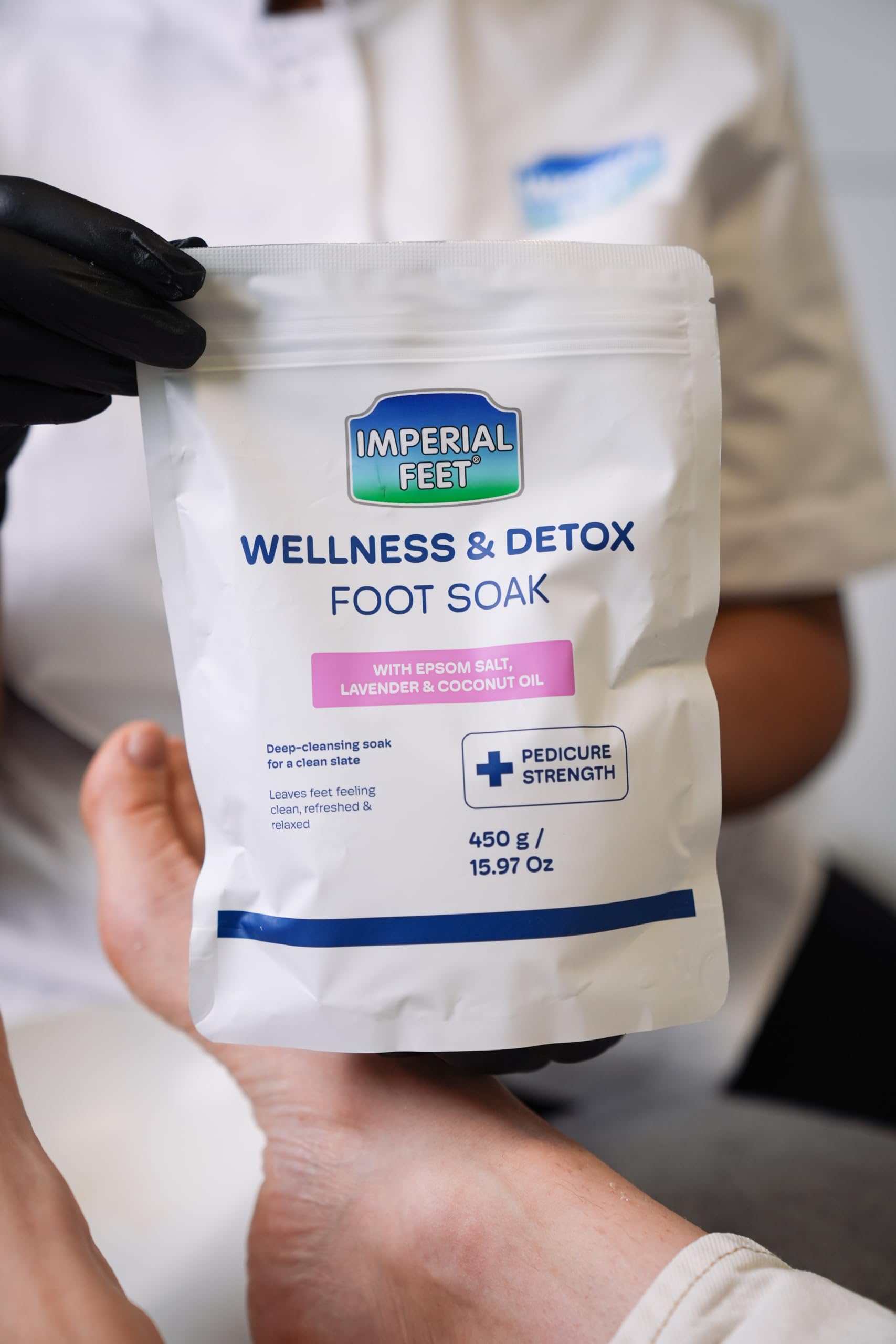 Imperial Feet Epsom Salt Foot Soak for Pedicure Foot Care