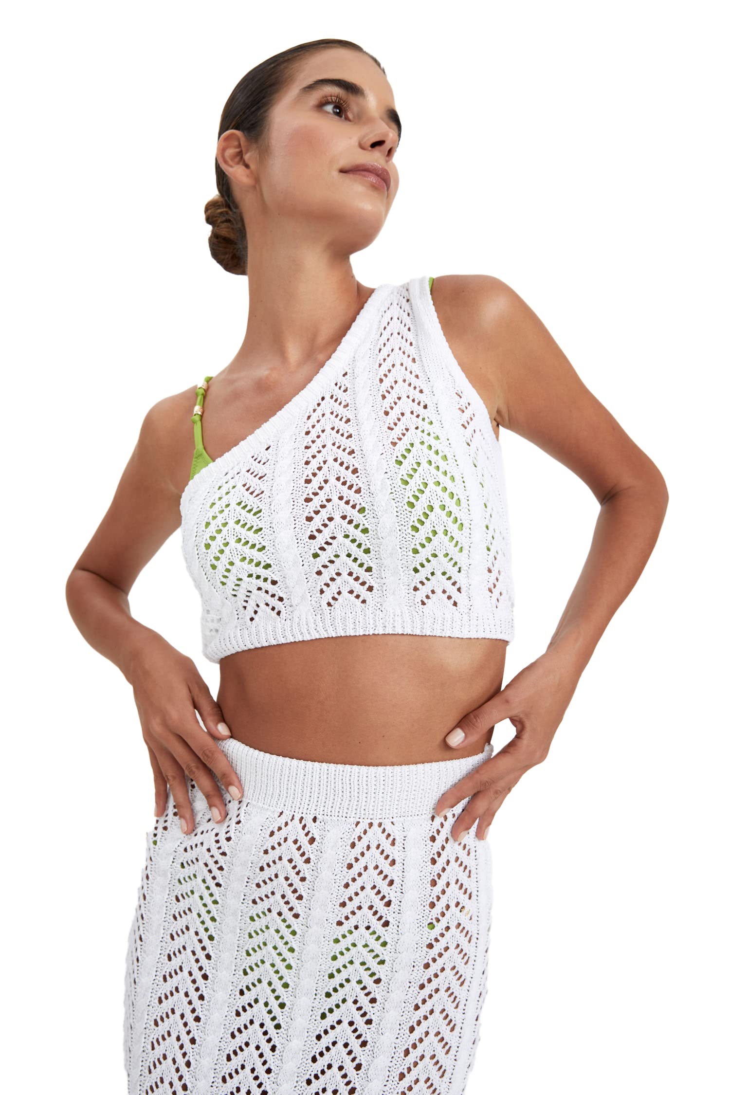 DeFactoWomen Knitted Crop Tank Tops for Women Yoga and Lounge Wearing - Women's Sleeveless Knitted Cropped Top for Casual Wearing - Comfortable Crop Top for Women