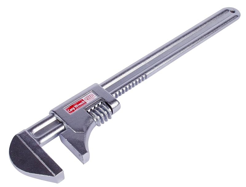 Chave Ajustável de Mandíbulas Lisas REED RCORP, abertura de até 11,4 cm