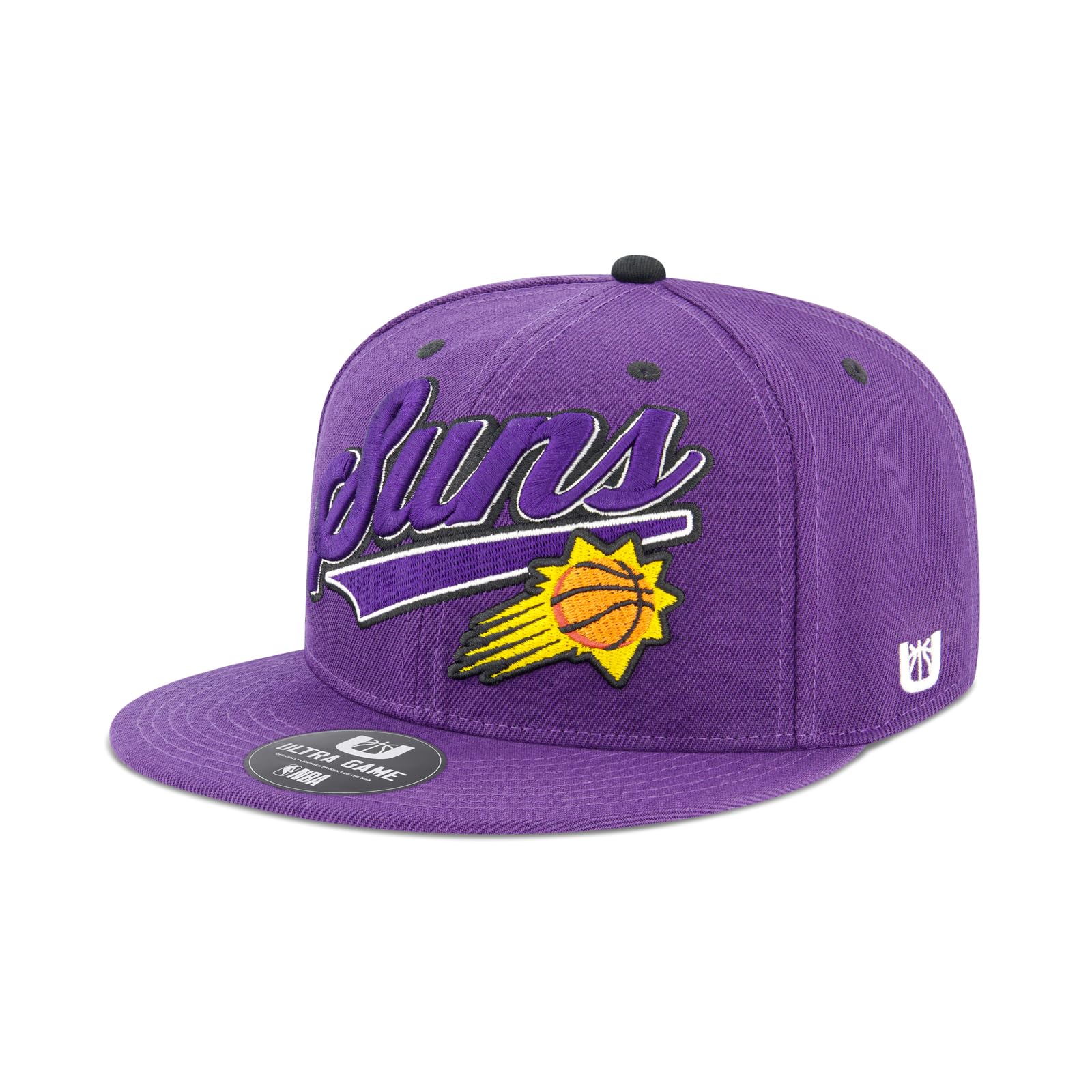 Ultra Game NBA Boys 8-20 Snap Back 3D Embroidered Team Logo Baseball Cap Hat, Team Color, One size