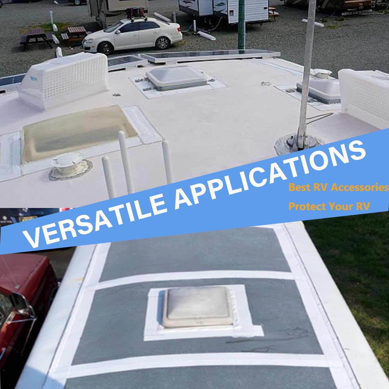 Nastro Butilico Impermeabile 152mm X 15m - Per Camper, Caravan E Tetti, Resistente Ai Raggi UV