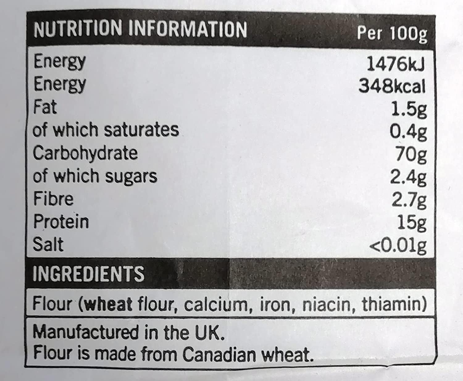 Marriage's Very Strong Canadian White Flour 1.5kg - Pack of 2