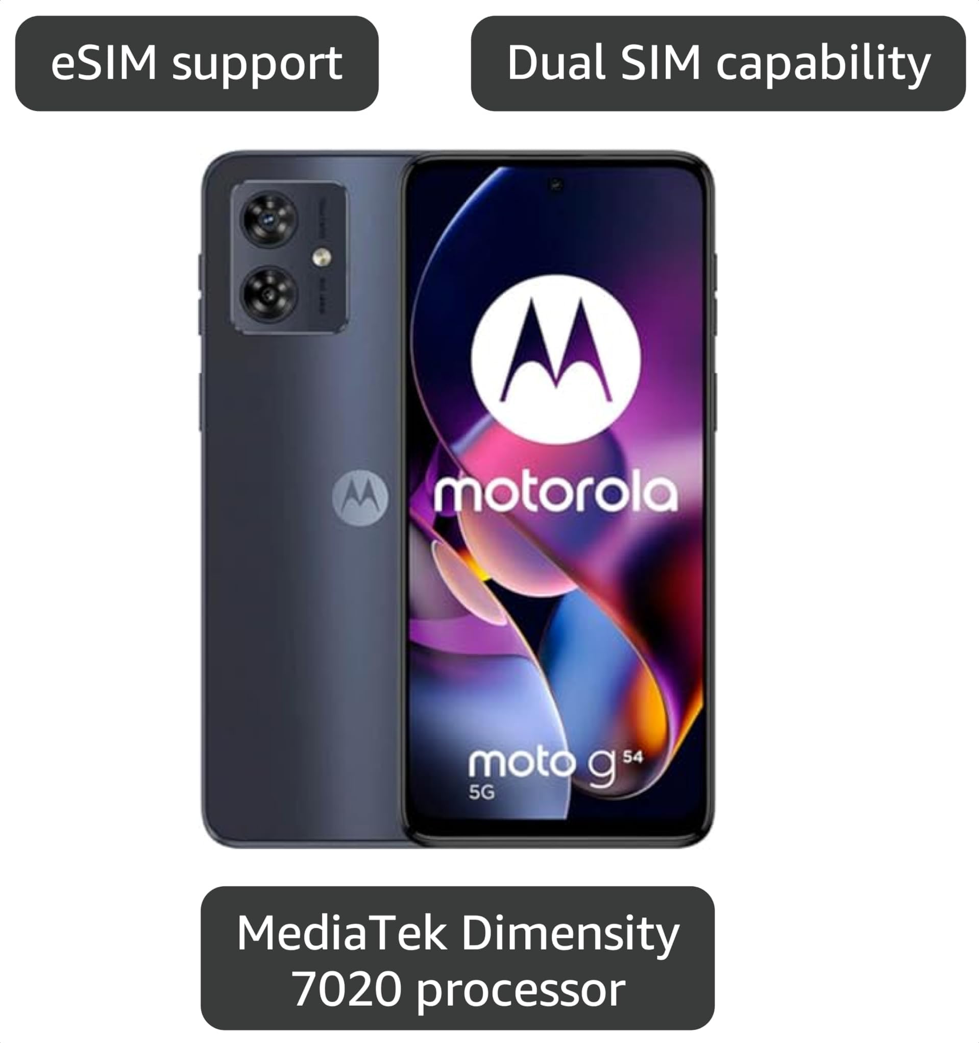 Amazon.com: Motorola Moto G54 Power Dual-SIM 256GB ROM + 12GB RAM
