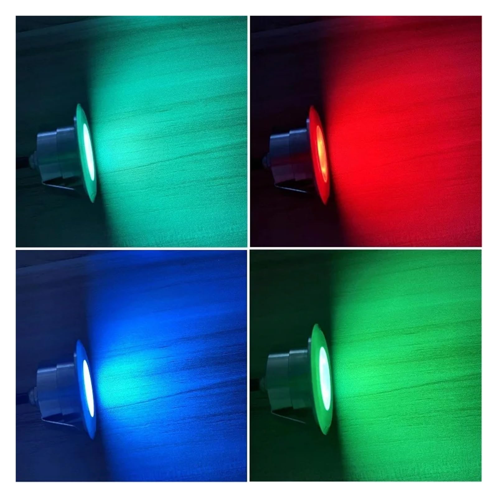 Zewnętrzna lampa podłogowa na taras oświetlenie wodoodporne IP68 wpuszczane mini reflektory podłogowe 12 V 24 V RGB oświetlenie krajobrazu 2 W (Dc24v, zimna biel)