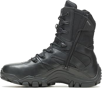 Amazon.com: Bates Men's Delta Side Zip 8 Inch Uniform Boot, Black