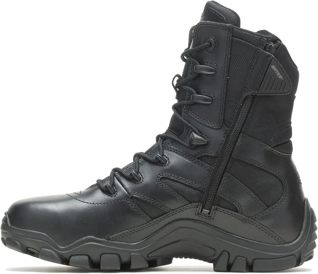 Amazon.com: Bates Men's Delta Side Zip 8 Inch Uniform Boot, Black