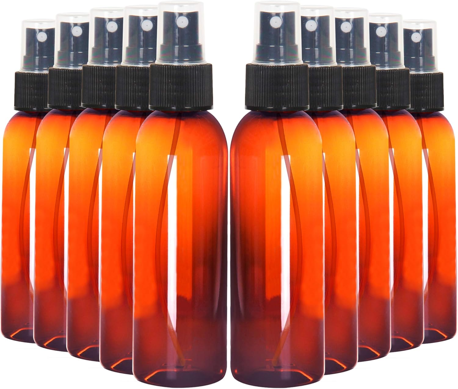 Youngever 10 Pack Plastic Spray Bottles 4 Ounce, Refillable Plastic