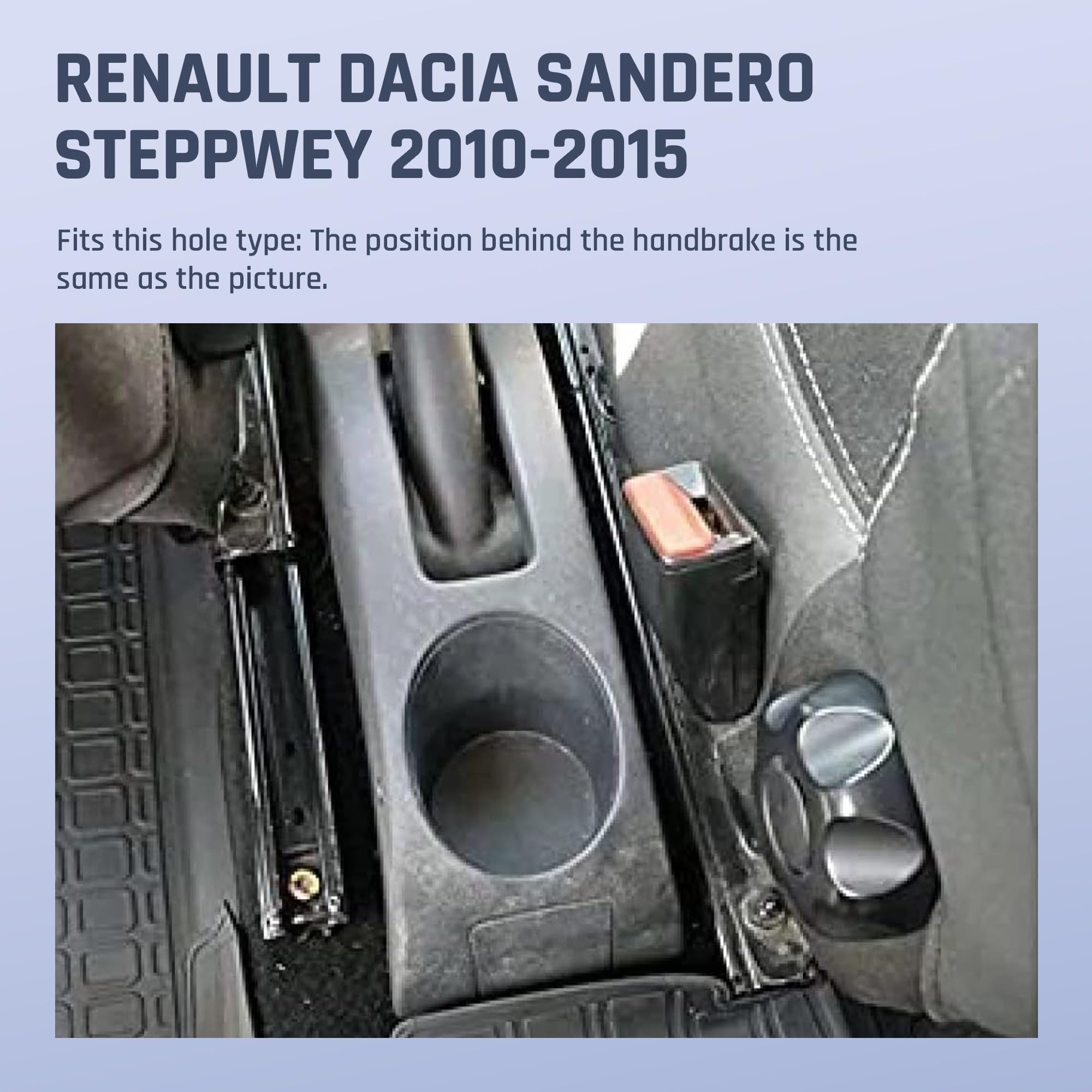 Bracciolo Auto Compatibile con Renault Dacia Sandero steppwey 2010-2015