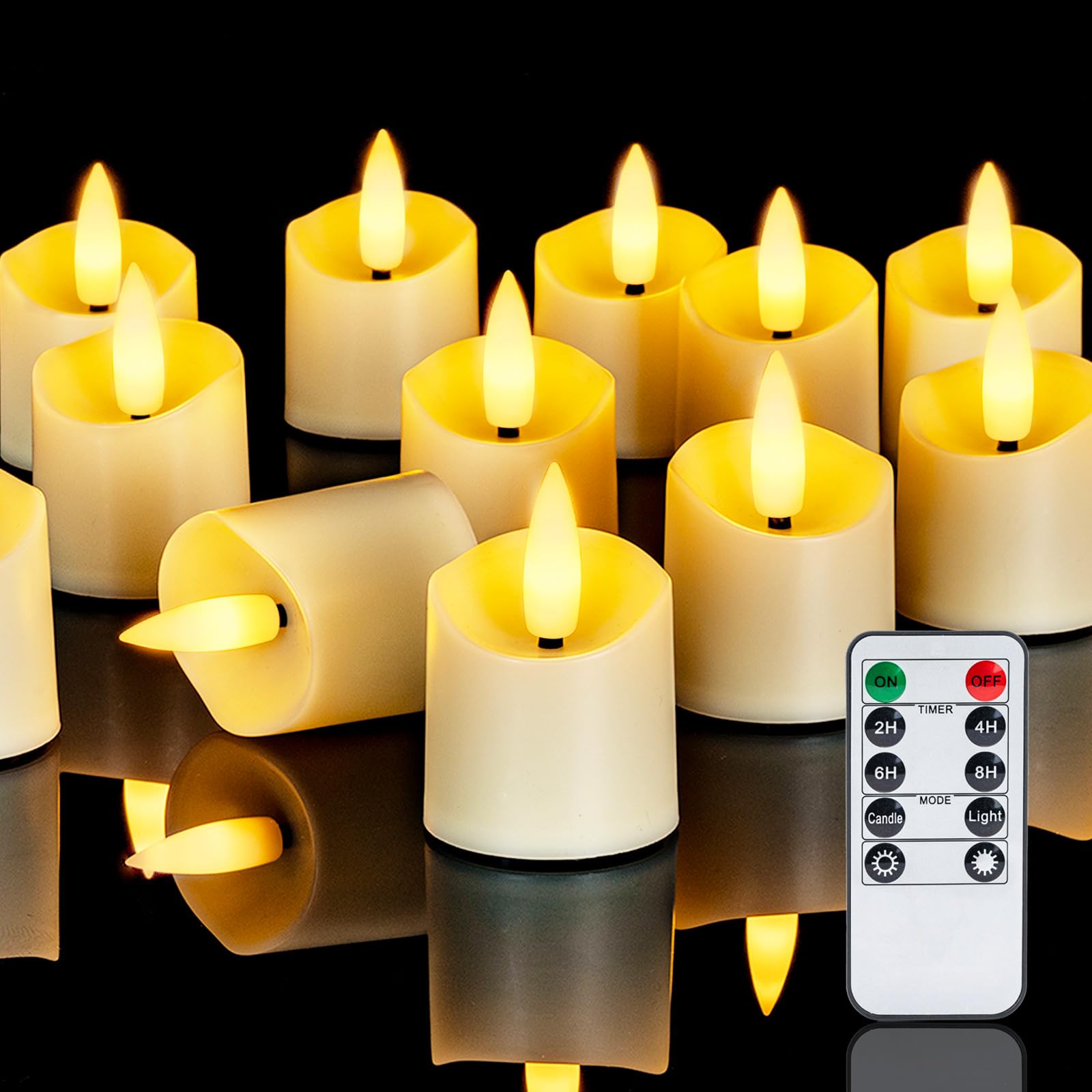 Homemory 12Pack Remote Control Candles