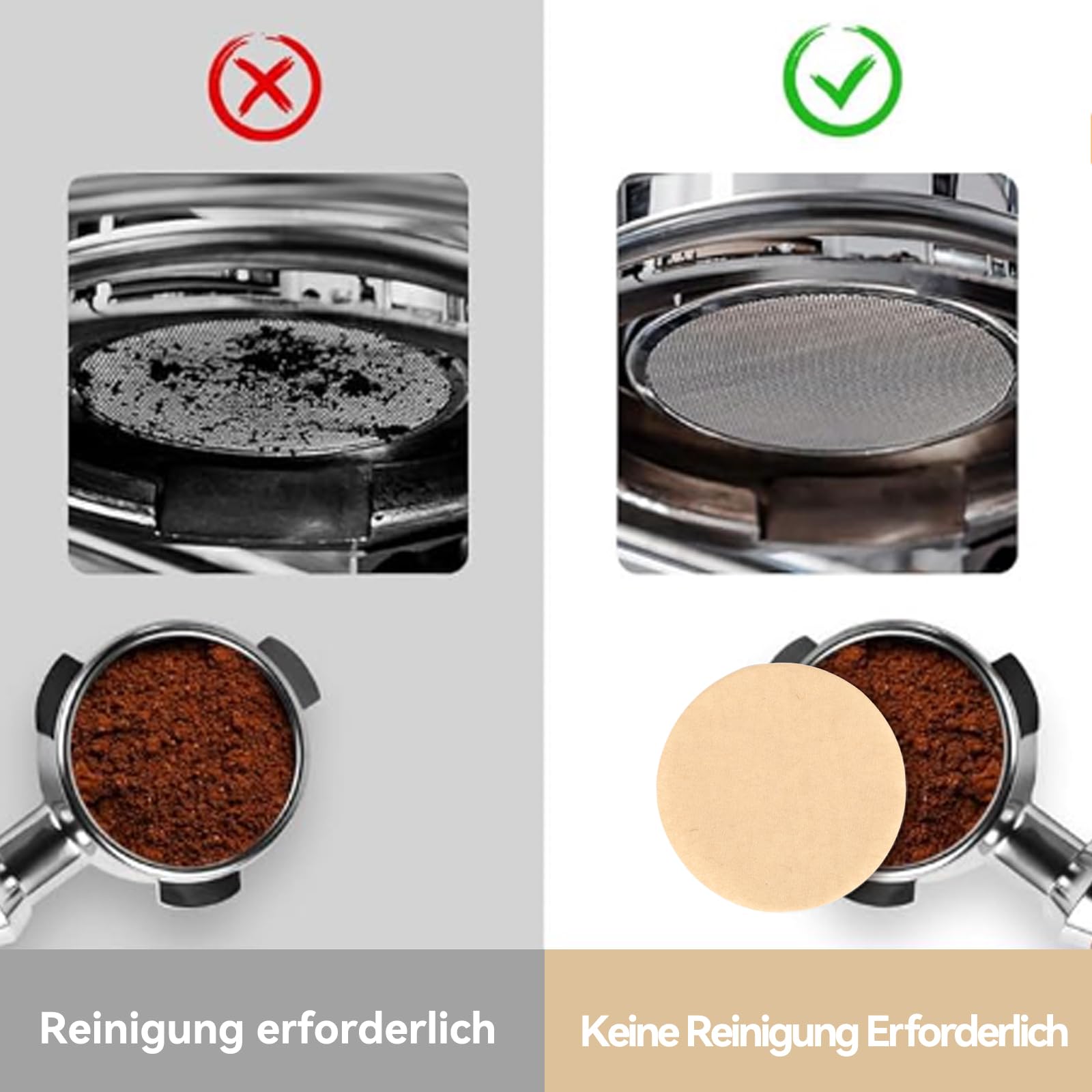 400 Filtres à Café Ronds 64mm Pour Aeropress - Papier Marron Naturel Jetable
