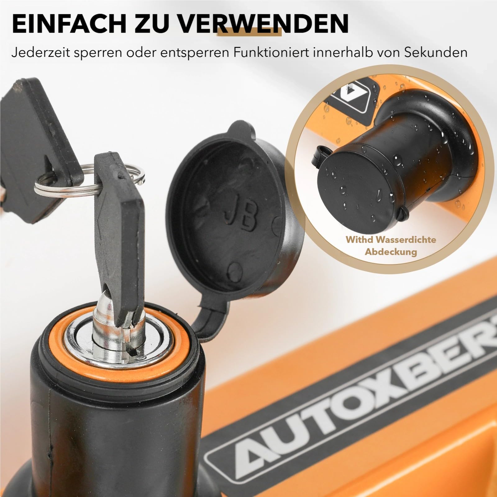 2 Radkrallen Parkkralle (Reifen von 7 bis 12 Zoll Breite) – Sägesichere Diebstahlsicherung für Auto, Wohnmobil, Anhänger & Motorrad mit PVC-Schutz + 4 Schlüssel