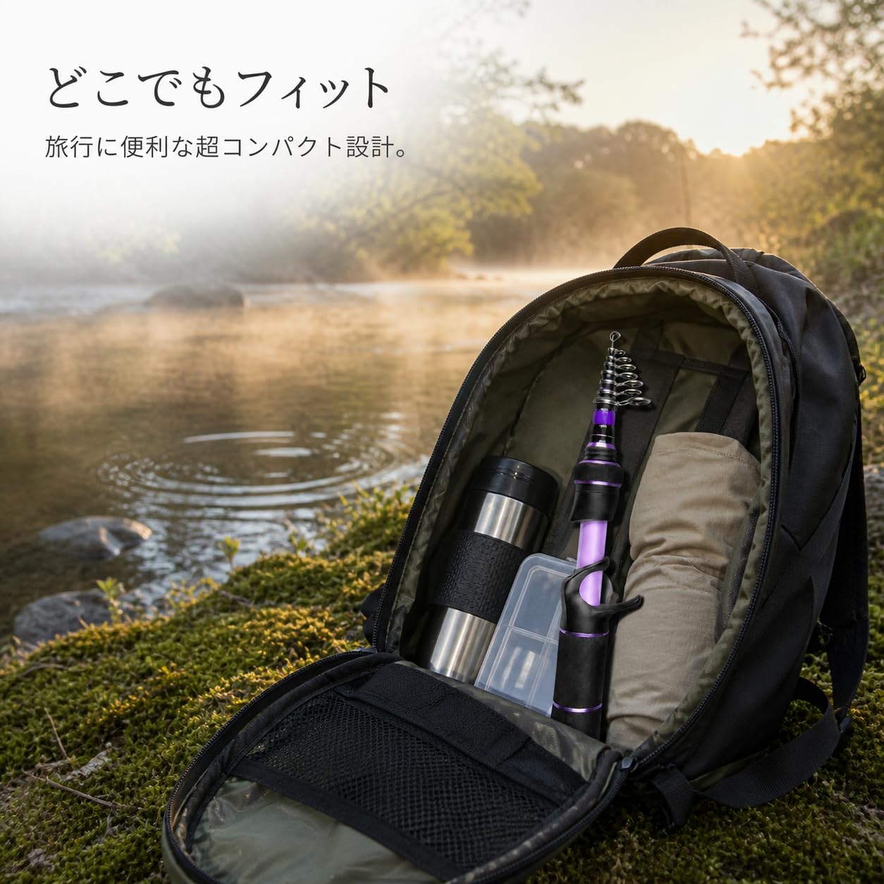 Canna da Pesca Telescopica per Esche