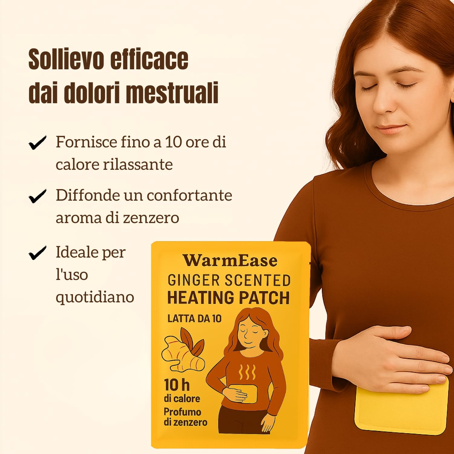 GXGM 30 Pezzi Cerotti Riscaldanti all'Artemisia, Patch Autoriscaldanti Naturali per Schiena e Vita, Cerotti Termici Traspiranti e Confortevoli, Calore Prolungato per Rilassare Muscoli e Tensioni