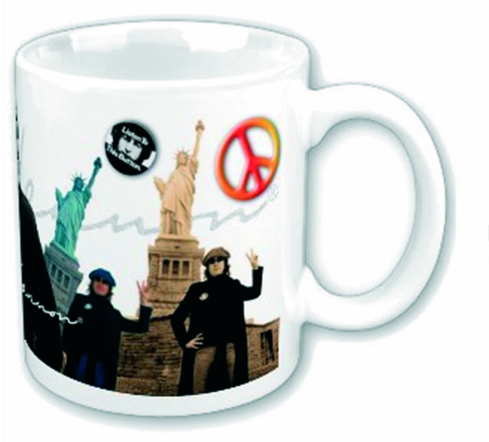 Loud Distribution Multicoloured John Lennon Boxed Standard Mug: Peace & Liberty