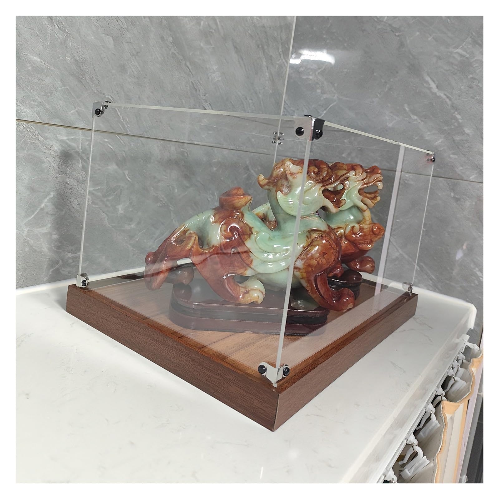 Collectibles Acrylic Display Box Showcase Cube Storage Organizer Boxes