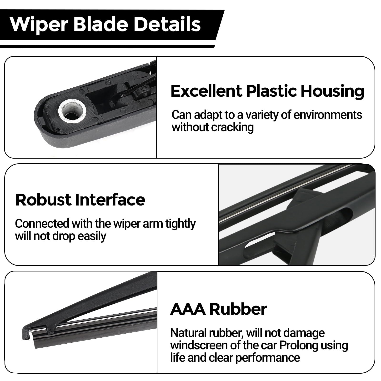 Heckwischerblatt-Set Für Mercedes ML-Klasse W164 & GL-Klasse - Originalgetreuer Ersatz