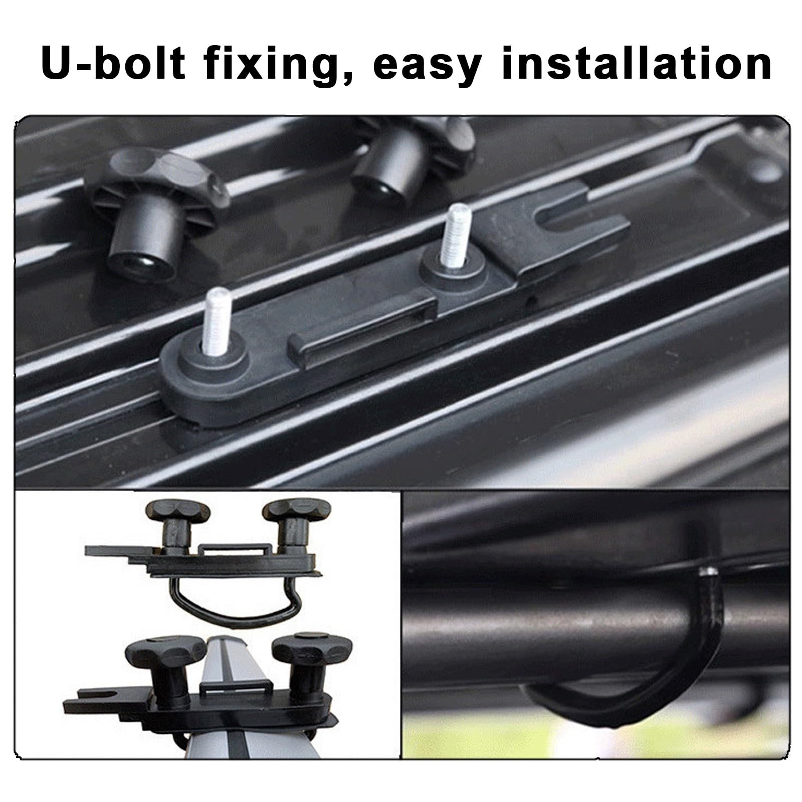 Cofre De Techo, portaequipajes rígido de 300L/480L/500L/550L con Llaves de Seguridad y Doble Apertura Lateral, Impermeable, para Coche, SUV y Furgoneta(Black,151x72x36cm)