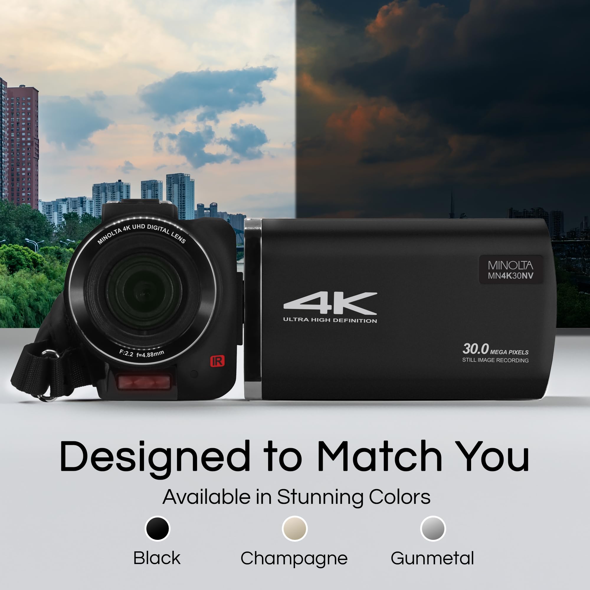 Amazon.com : Minolta Camcorder - 4K Ultra HD, 30MP Photos, Night