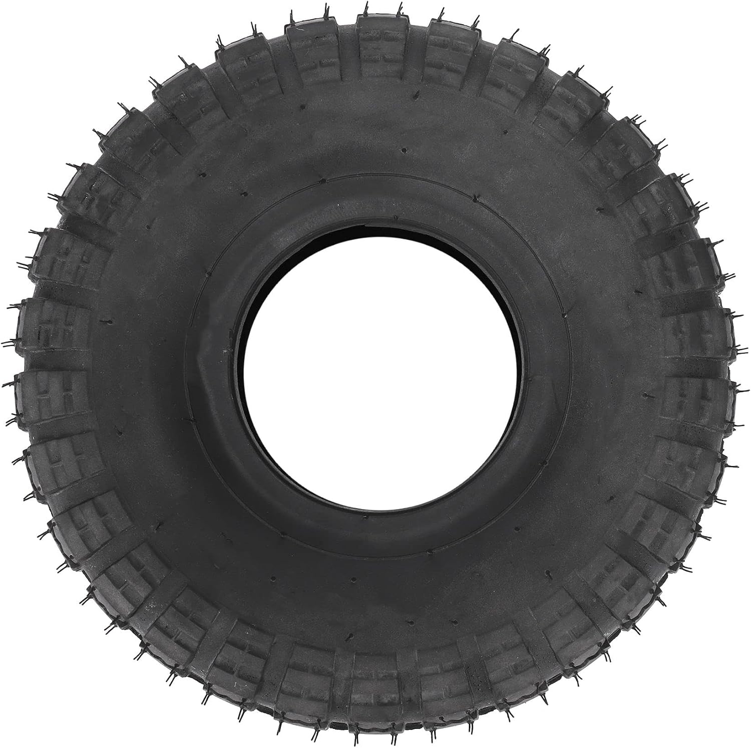 4.10/3.50-4 410/350-4 ATV Go Kart 47Cc 49Cc Chunky 4.10-4 Tire Inner Tube Fit All Models 3.50-4 4 inch Tire-Outer Tyre, Black
