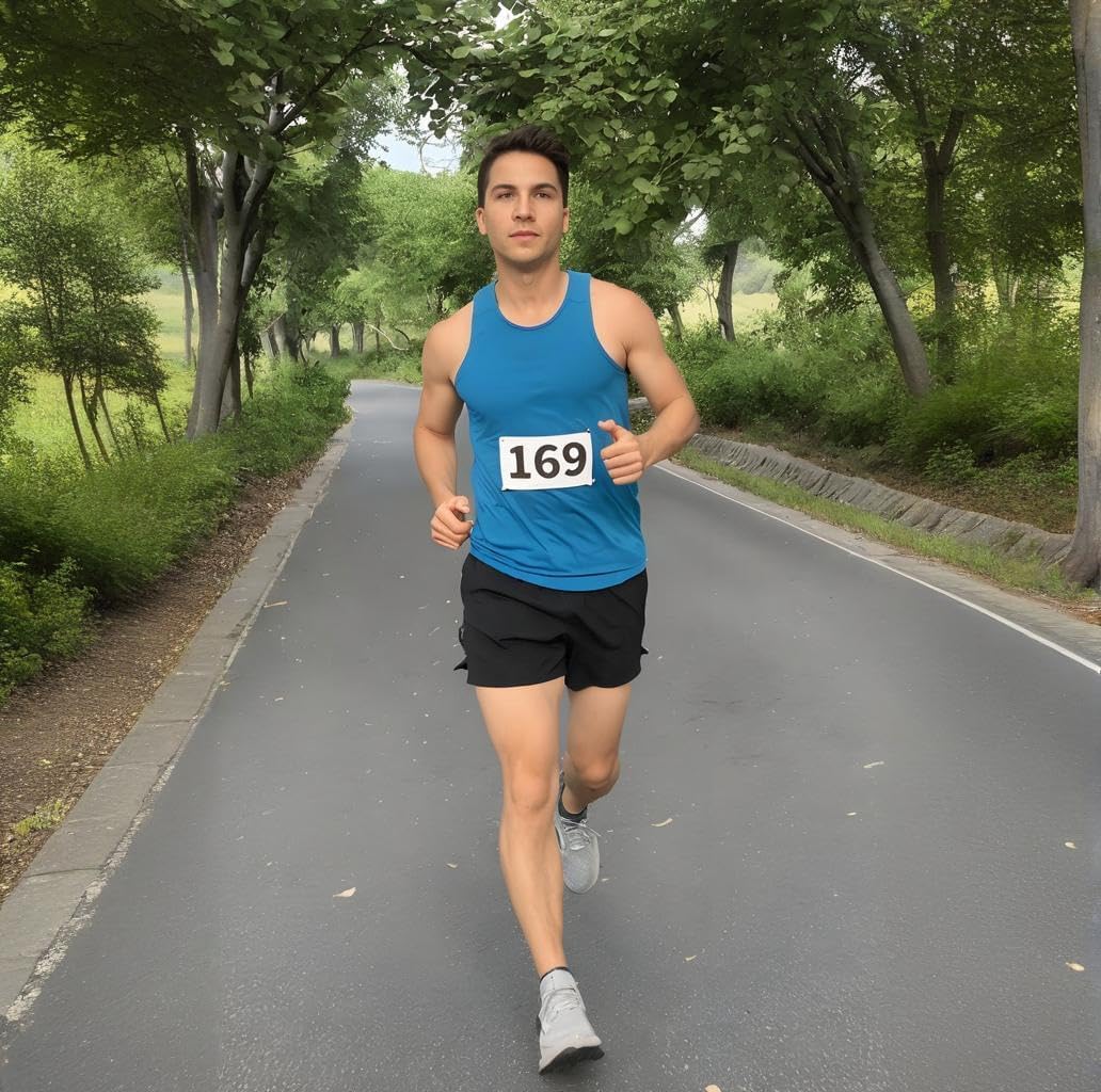 Tyvek Race Bibs Running Numbers with Safety Pins, Audition Numbers|Tryout Numbers 1-500 for Marathon Runners Events Sports Games