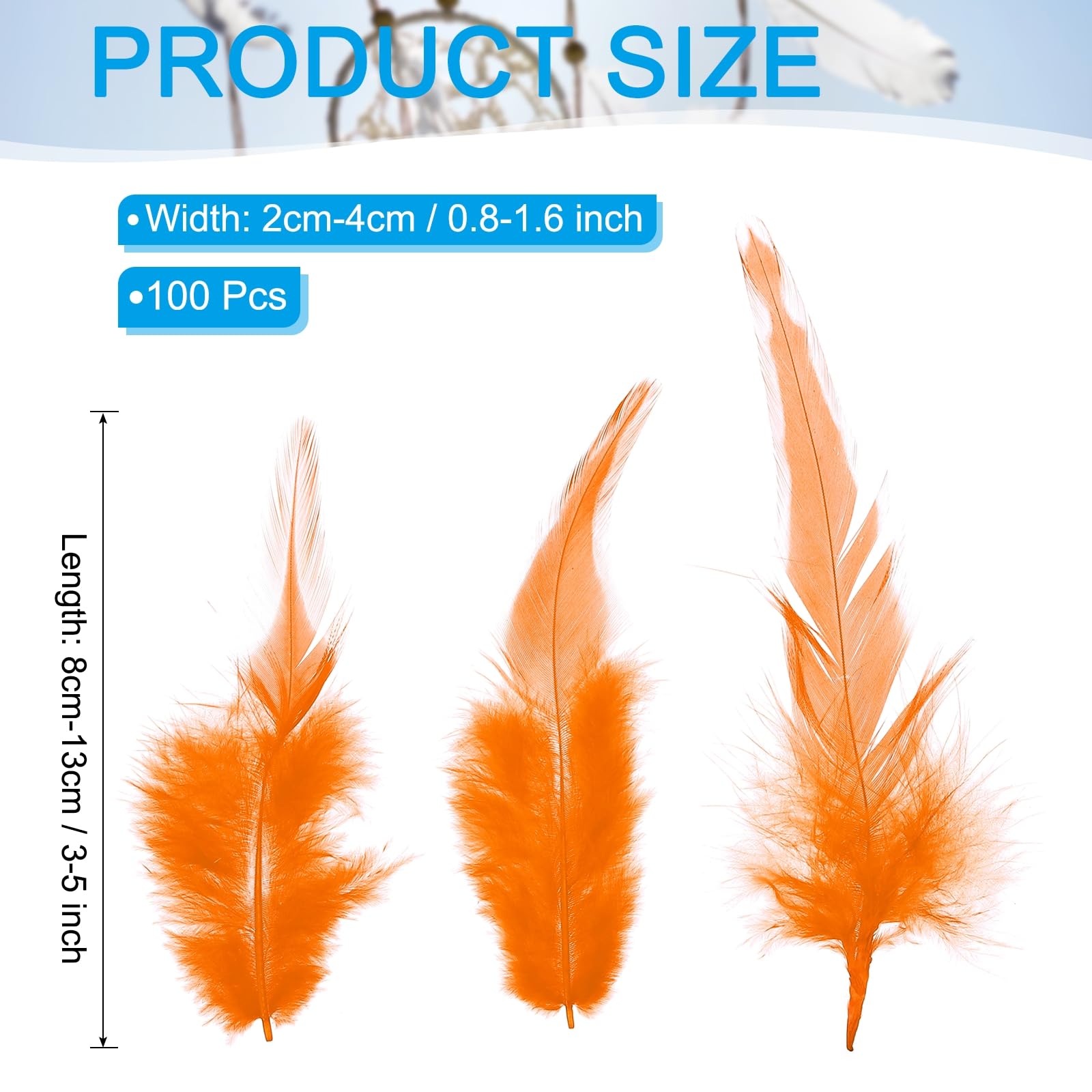 PATIKIL 3-5 Inch Rooster Feathers - Image 2
