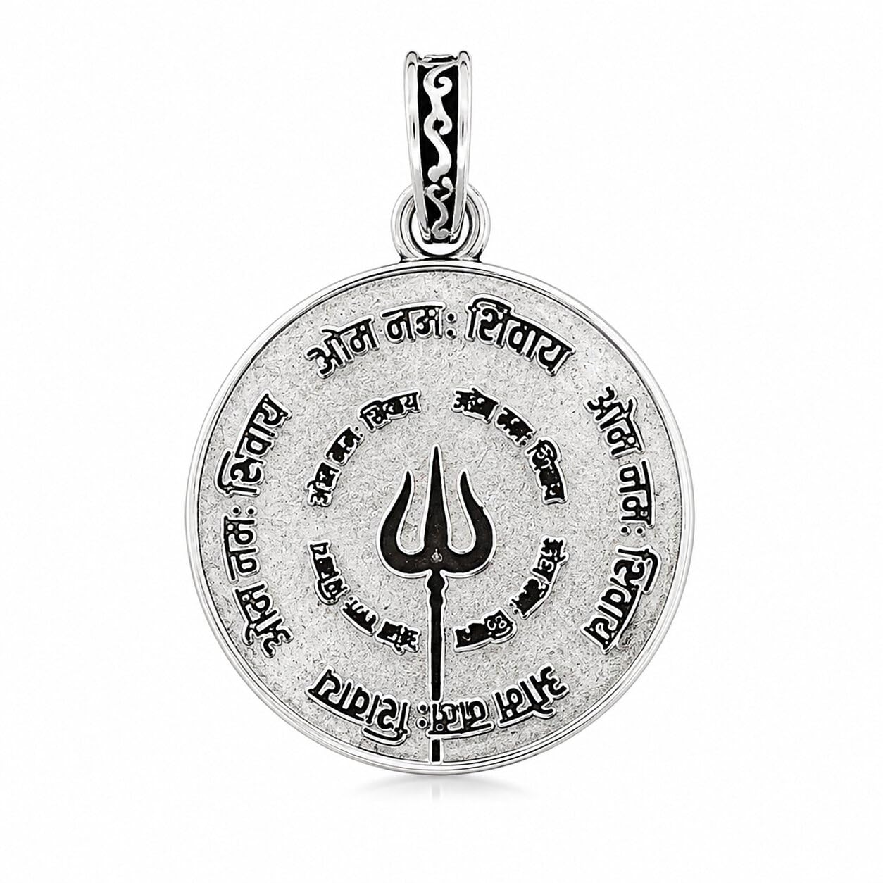 sahiba gems 925 Sterling Silver Trishul Om Mahadev Pendant Locket for Men & Boys | Lord Shiva Religious Pendant | Daily Wear Gift-picture-26